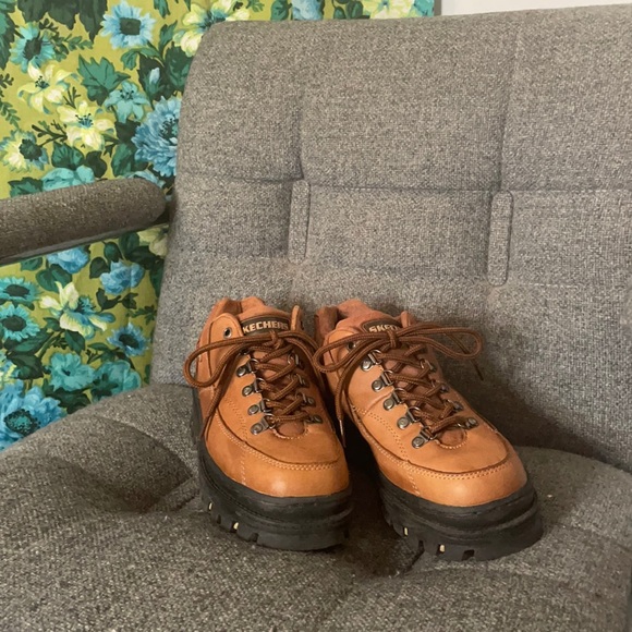 Skechers Shoes - VTG Sketchers Jammers Leather Platform Shoes